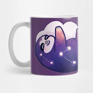 Night sloth galaxy constellation cloud pillow stars Mug